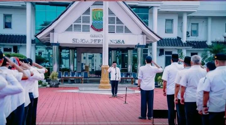 Apel Perdana Pascalebaran, Bupati Aep Tekankan Keikhlasan ASN